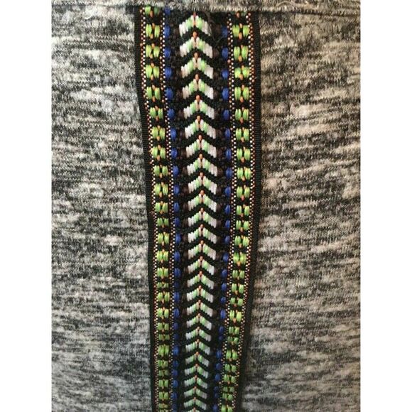 Tobey Grey Womens Black White Gray Long Sleeve V Neck Top Small - Picture 6 of 8